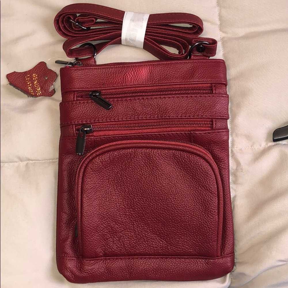Maze exclusive red leather purse